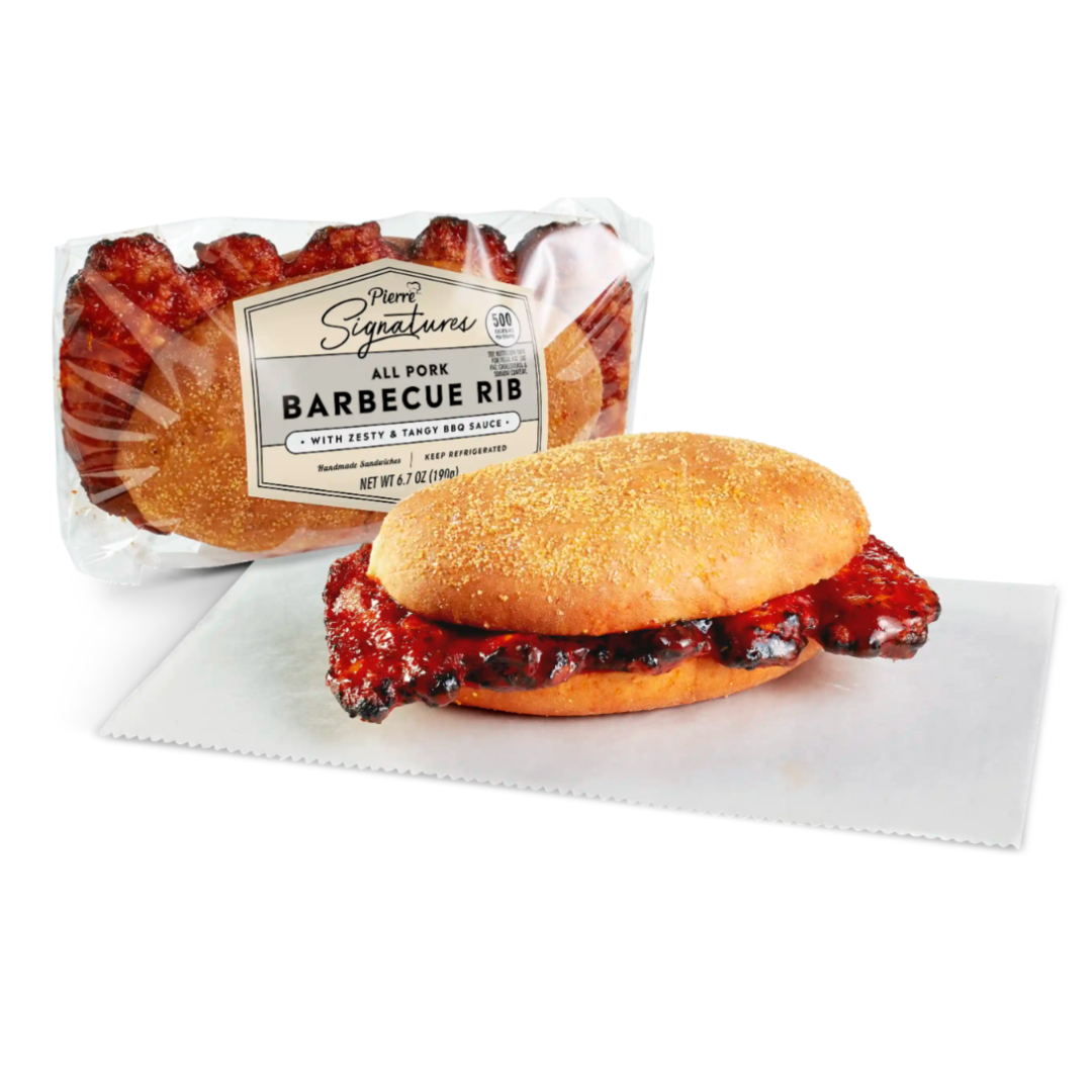 BBQ Pork Rib Sandwich 6oz |Wilson Inmate Package Program 