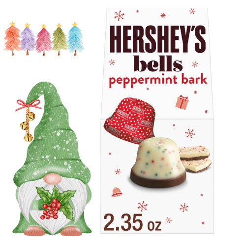 Hershey's Peppermint Bark Bells 2.3oz