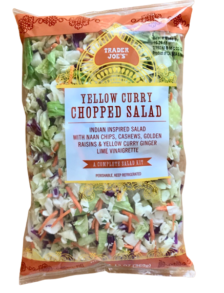Yellow Curry Chopped Salad 12oz |Wilson Inmate Package Program
