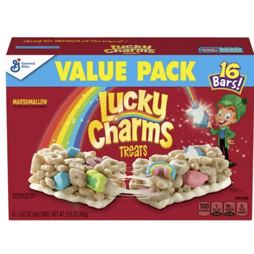 Lucky Charms Breakfast Cereal Treat Bars 16 ct