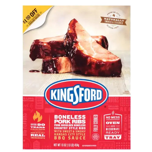 Kingford Boneless Pork Ribs 16oz