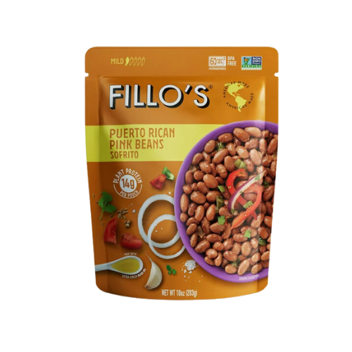 FILLO'S Puerto Rican Pink Beans - Pouch, 10 oz |Wilson Inmate Package Program 