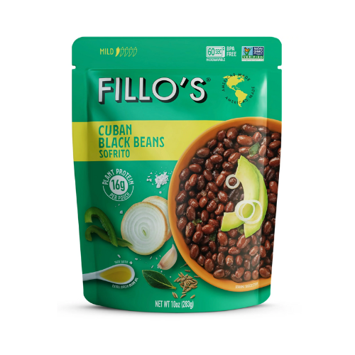 FILLO'S Cuban Black Beans- Single Pouch, 10 oz |Wilson Inmate Package Program