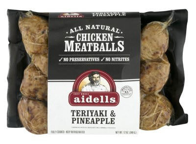 Aidells Chicken Meatballs Teriyaki and Pineapple