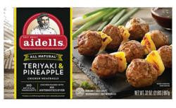 Aidells Chicken Meatballs- Teriyaki Pineapple 32oz