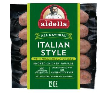 Aidells Italian w/Mozzarella Sausage 12 oz