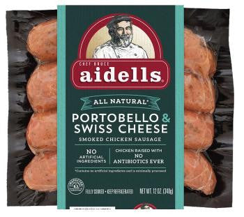 Aidells Portobello Mushroom Smoked Chicken Sausage