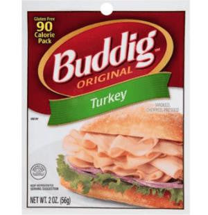 Budding Buddig Turkey Deli Meat 2oz