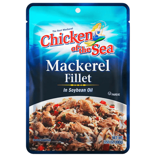 Chicken of The Sea Mackerel Fillet Oil, 3.53oz (POUCH)