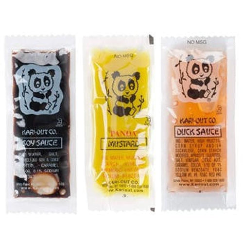 Chinese Soy Sauce, Mustard, Duck Sauce 30ct