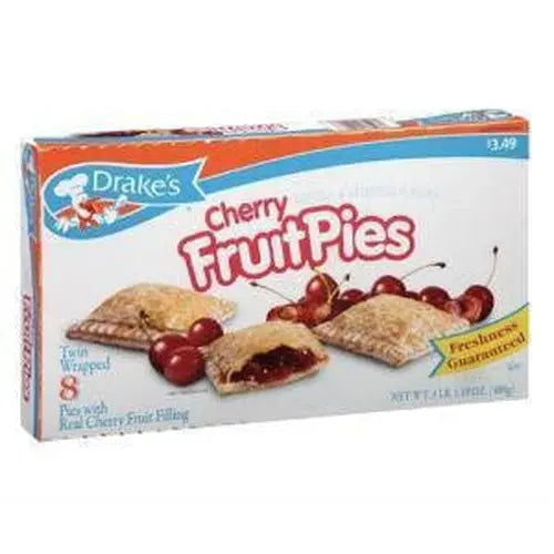 Drakes Cherry Fruit Pies 8 Count, 17.19oz