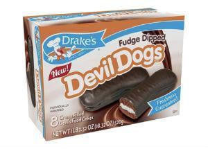Drakes Fudge Dipped Devil Dogs, 8 cakes, 2.32 oz