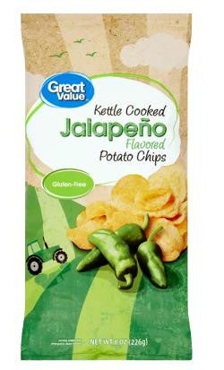 G V Kettle Cooked Jalapeno Chips, 8 oz