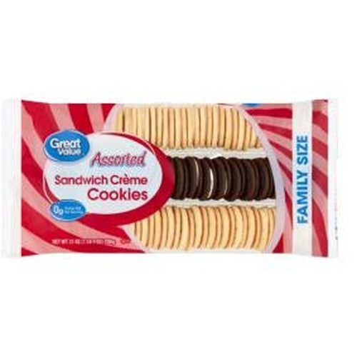 GV Assorted Sandwich Cookies Family Size, 25 oz