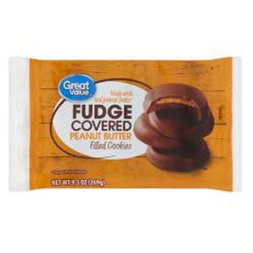 GV Fudge-Covered Peanut Butter-Filled Cookies, 9.5 oz