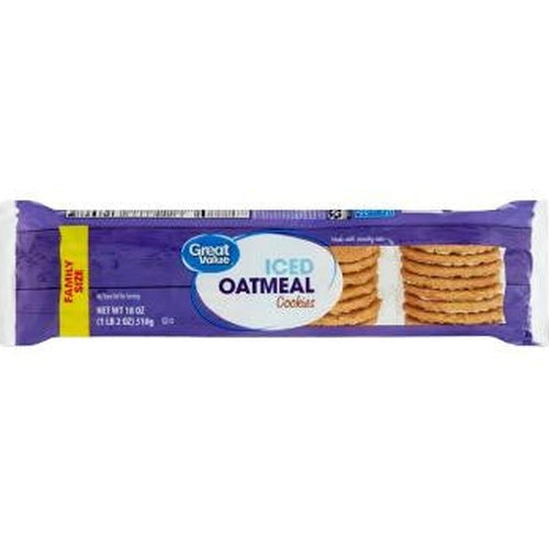 GV Iced Oatmeal Cookies, Family Size, 18 oz