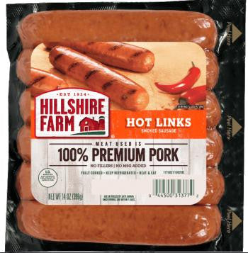 Hillshire Farm Premium Pork Hot Links, 14oz