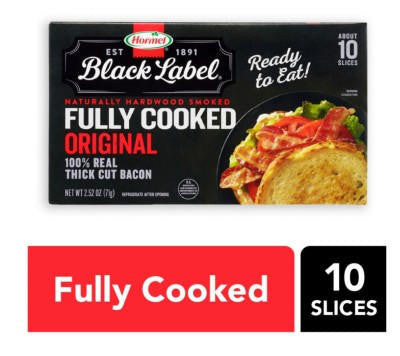 Hormel Black Label Fully Cooked Bacon 10ct