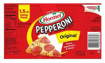 Hormel Original Slices Pepperoni 1.5lbs