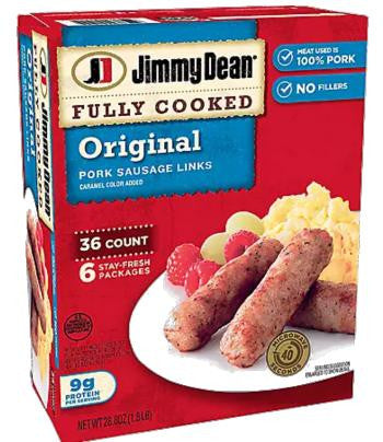 Jimmy Dean Original Pork Sausage Links 36 ct