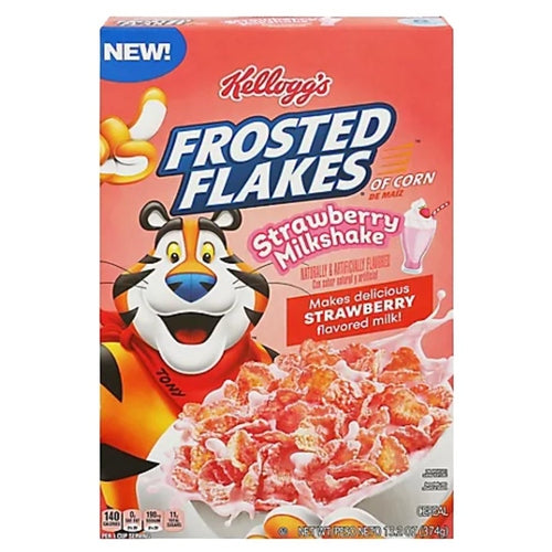 Kelloggs Frosted Flakes Cereal Strawberry Milkshake - 13.2oz