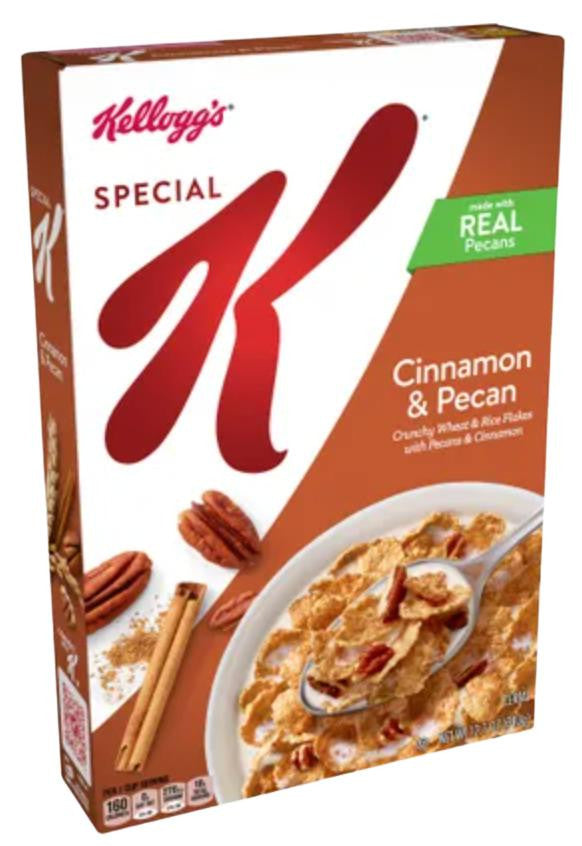 Kelloggs Special K Breakfast Cereal, Cinnamon and Pecan - 12.1 oz