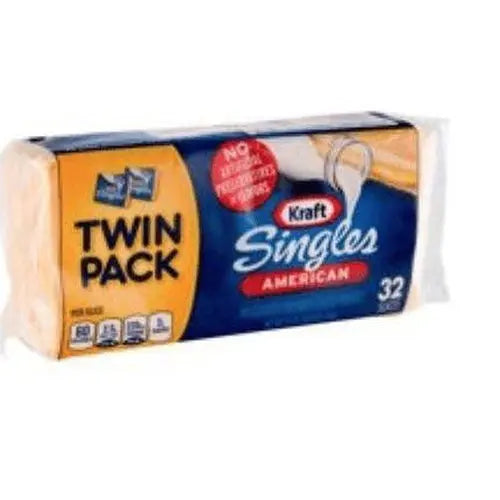 Kraft Singles American Twin Pack 32ct