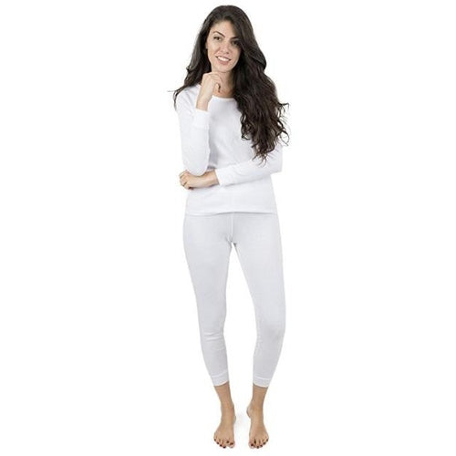 Ladies Pajama Set 100percent Cotton White