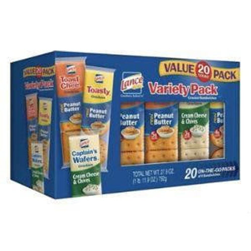 Lance Sandwich Crackers Variety Pack of ToastChee, 20 Ct