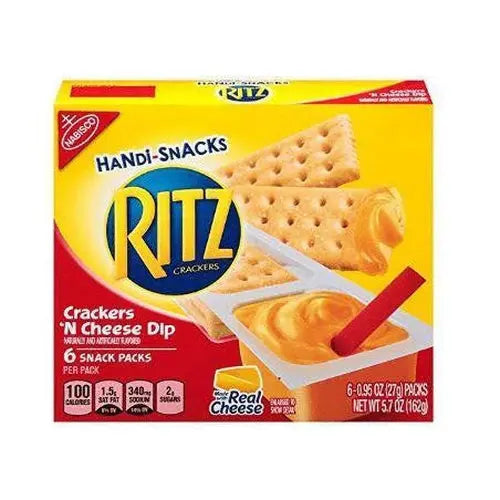 Nabisco Ritz Crackers Handi-Snacks Crackers `n Cheese Dip, 5.7oz |Wilson Inmate Package Program