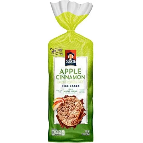 Quaker Rice Cakes, Apple Cinnamon 6.62oz