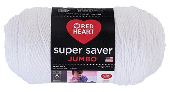 Red Heart Jumbo Yarn White