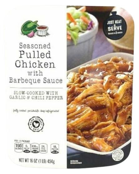 Seasoned Pulled Chicken BBQ Sauce Garlic andOnions