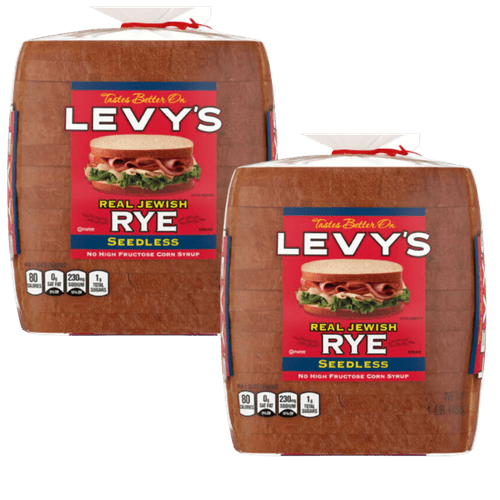 2pk Levy's Jewish Seedless Rye Bread