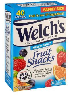 Welchs Mixed Fruit Snacks 40 ct |Wilson Inmate Package Program