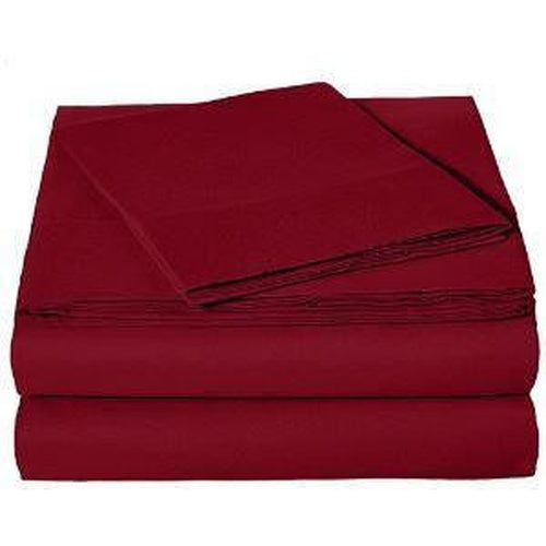 Wilson Inmate Package Program Microfiber Sheet Set - Twin Burgundy