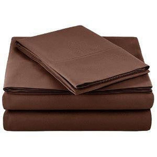 Wilson Inmate Package Program Microfiber Sheet Set - Twin Chocolate