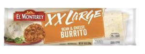 Wilson Inmate Package Program XX Large Beef and Bean Burrito Wrapper
